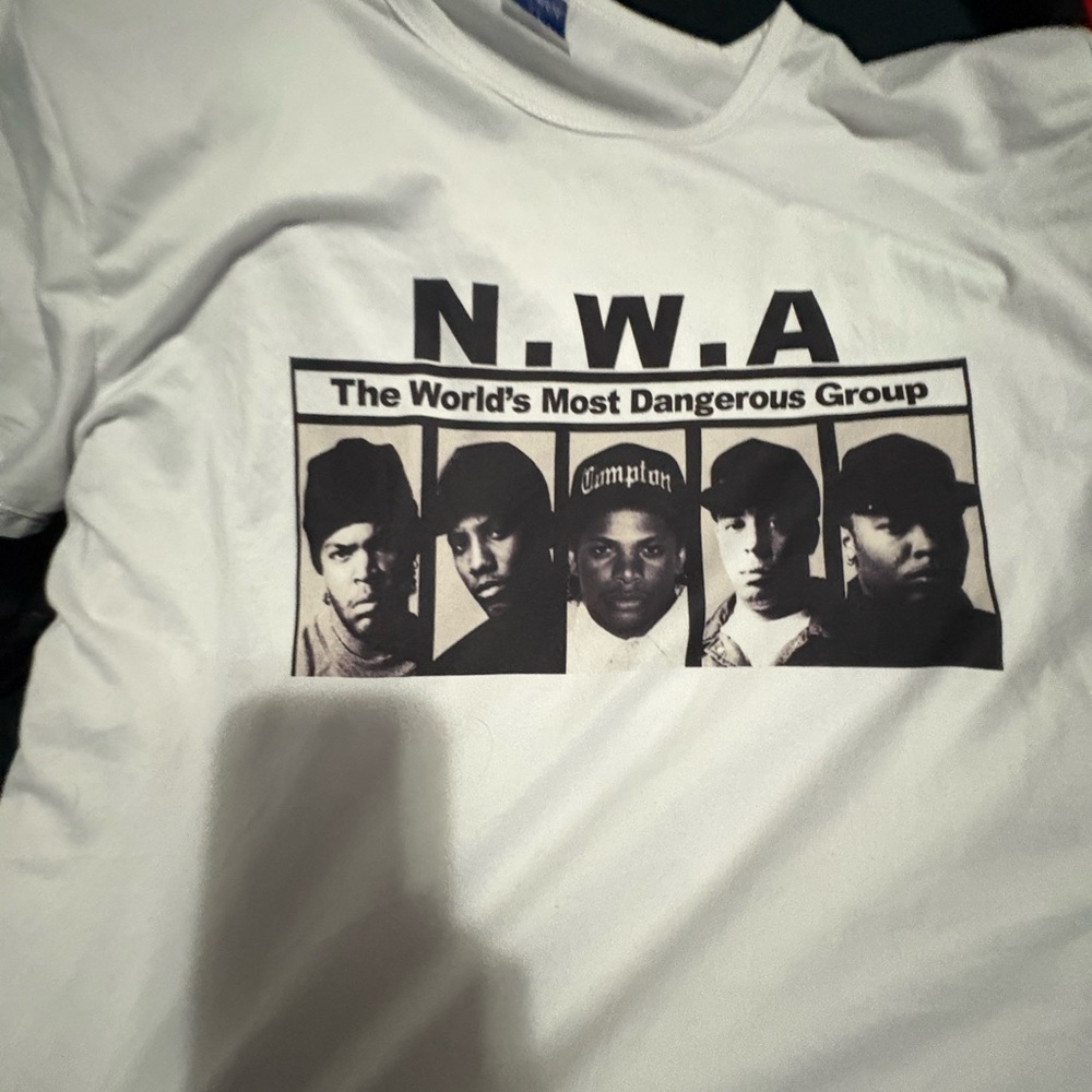N.W.A White Graphic Tee - Short Sleeve